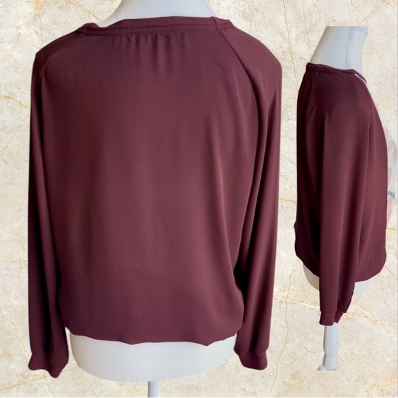 Elegant Floral Colorblock Women's Top - Picture 6 of 7